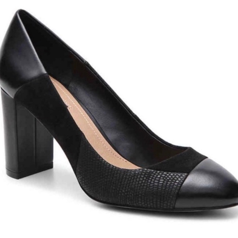 Tahari Elroy heels‎/pumps black leather 8